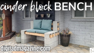 Cinder Block Bench